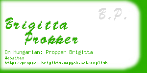 brigitta propper business card